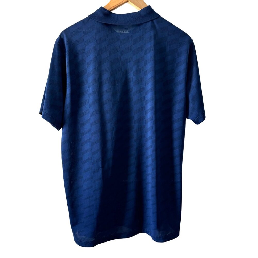 Nike Dri Fit Dallas Cowboy Blue SS Polo Shirt Men's Standard Fit Logo, Size M - Picture 2 of 7